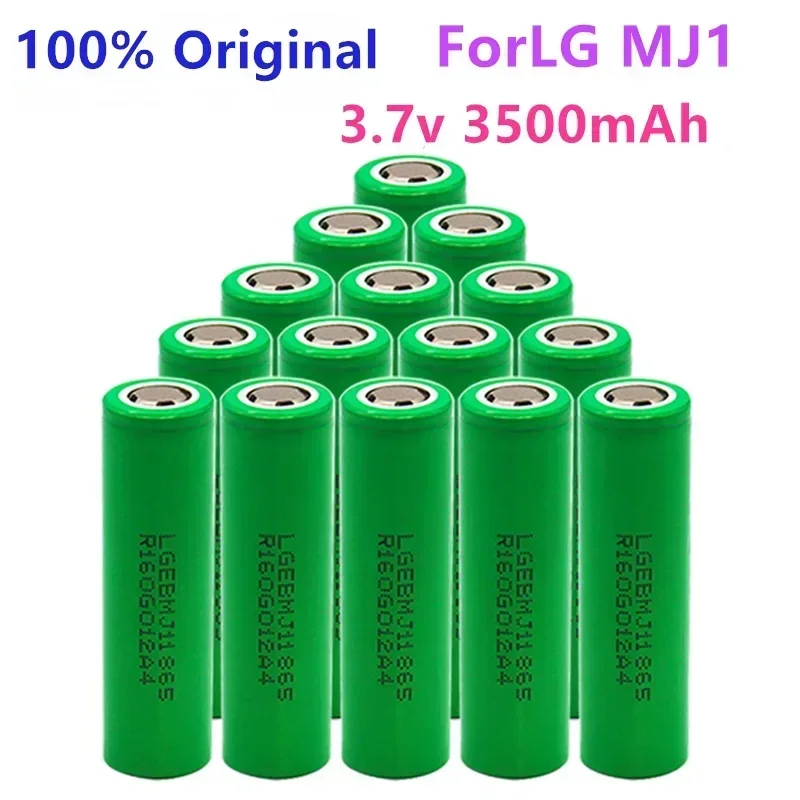 1-10PCS 100% Original MJ1 3.7 v 3500 mah 18650 Lithium Rechargeable Battery For Flashlight batteries for LG MJ1 3500mah battery