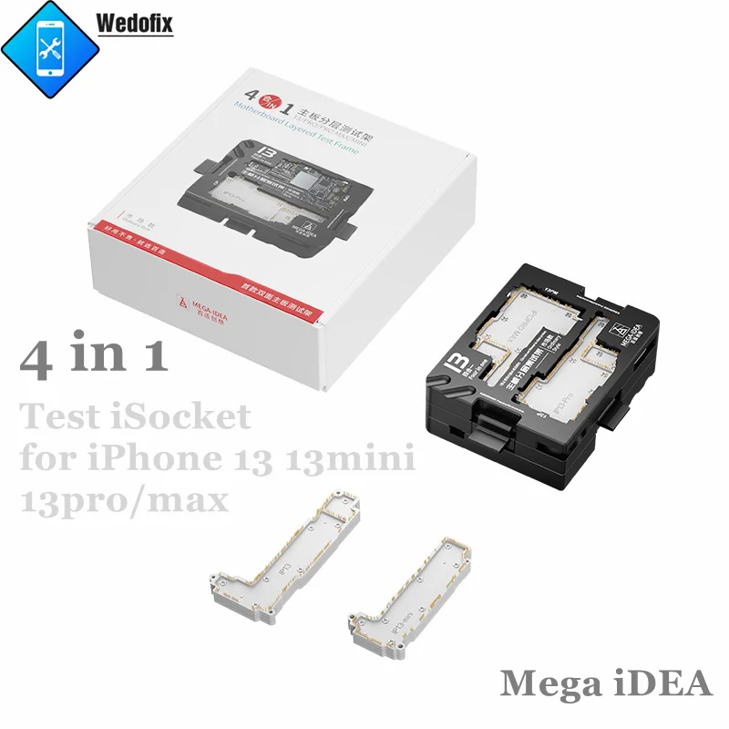 

MEGA-IDEA iSocket Phone Motherboard Test Fixture Logic Board Test Socket Layered Testing Frame for iPhone 14 13 12 11 X Repair