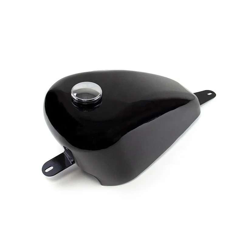 9L Universal Motorcycle  Fuel Tank Oil Box Raw Bare Metal Cafe Racer PEANUT EFI