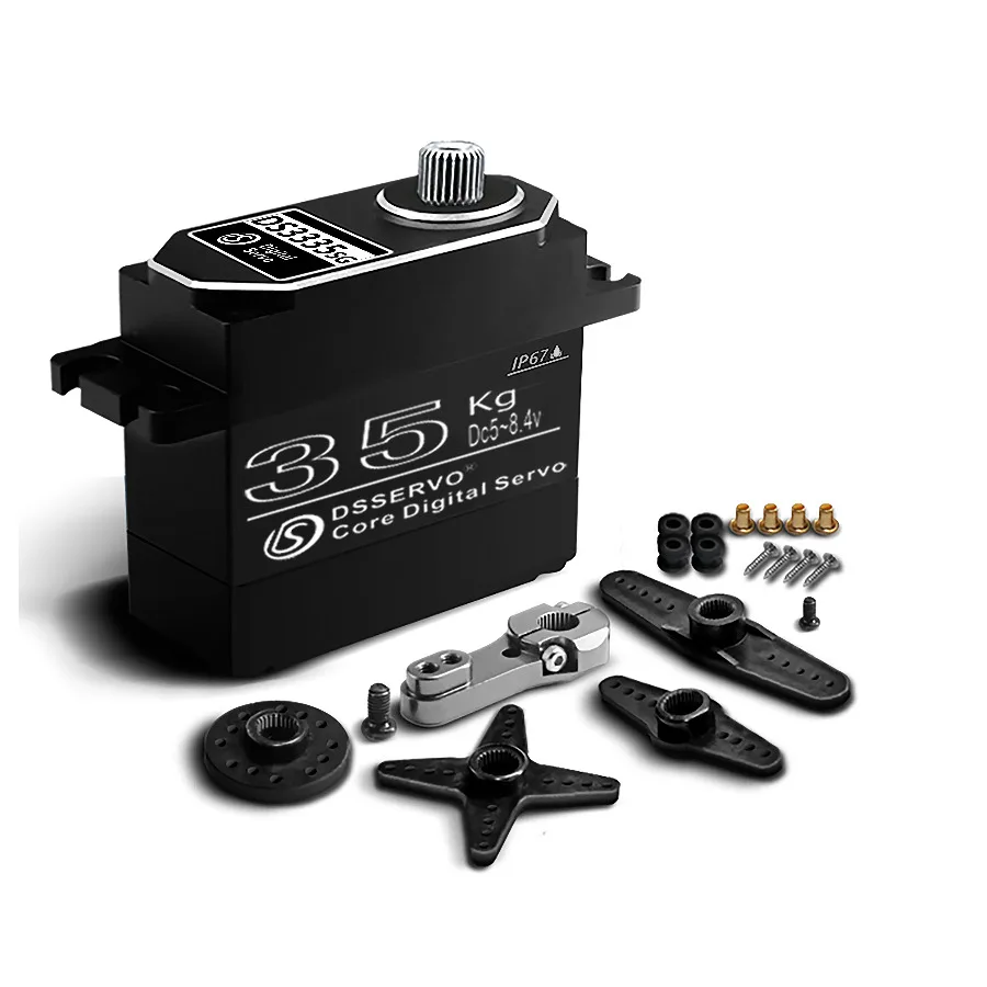 Dsservo DS3335/DS3345 High Torque Metal Gear IP67 Wasserdichtes Servo für 1/8 1/10 RC Crawler Car SCX10 TRX4