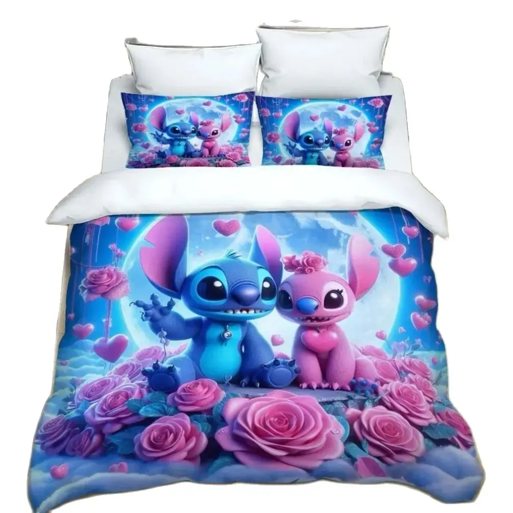 

Disney Stich bedding set king size,3D high-definition printing bedding set,Quilt Duvet Cover for Kids Bedroom Decora Boy Girl