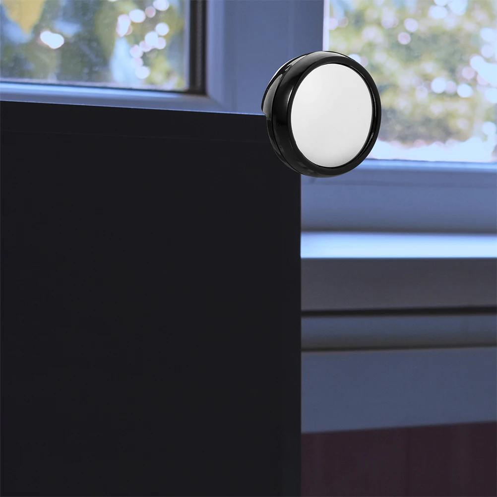 

3pcs Rearview Mirror Black Computer Monitor Acrylic Lightweight Office Desk Cubicle Convex Indoor Clip On Safety