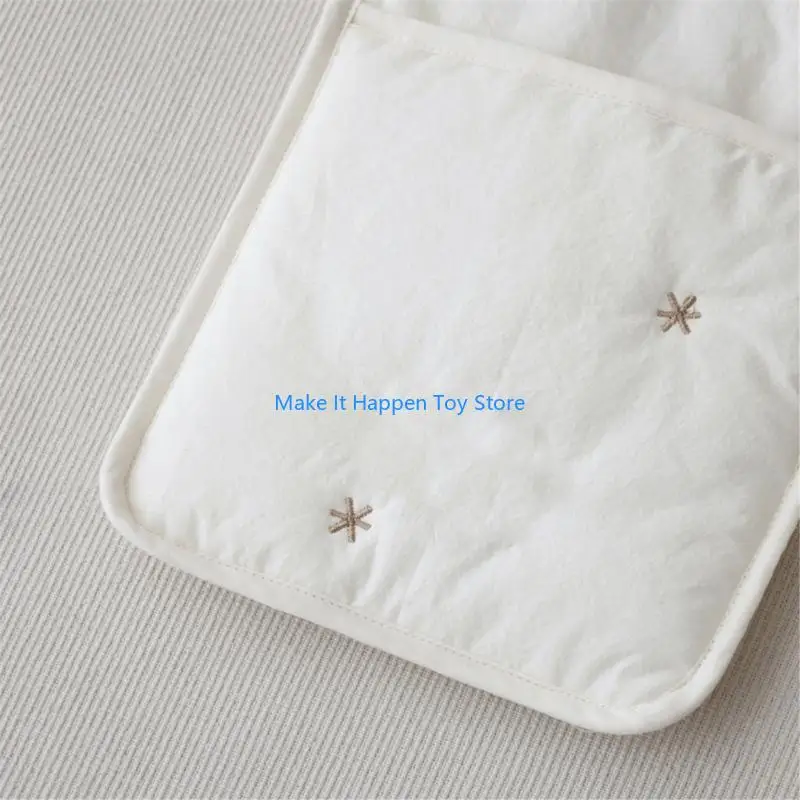 منظم تعليق خفيف الوزن 28EC، حل تخزين مريح من القطن لسرير الأطفال