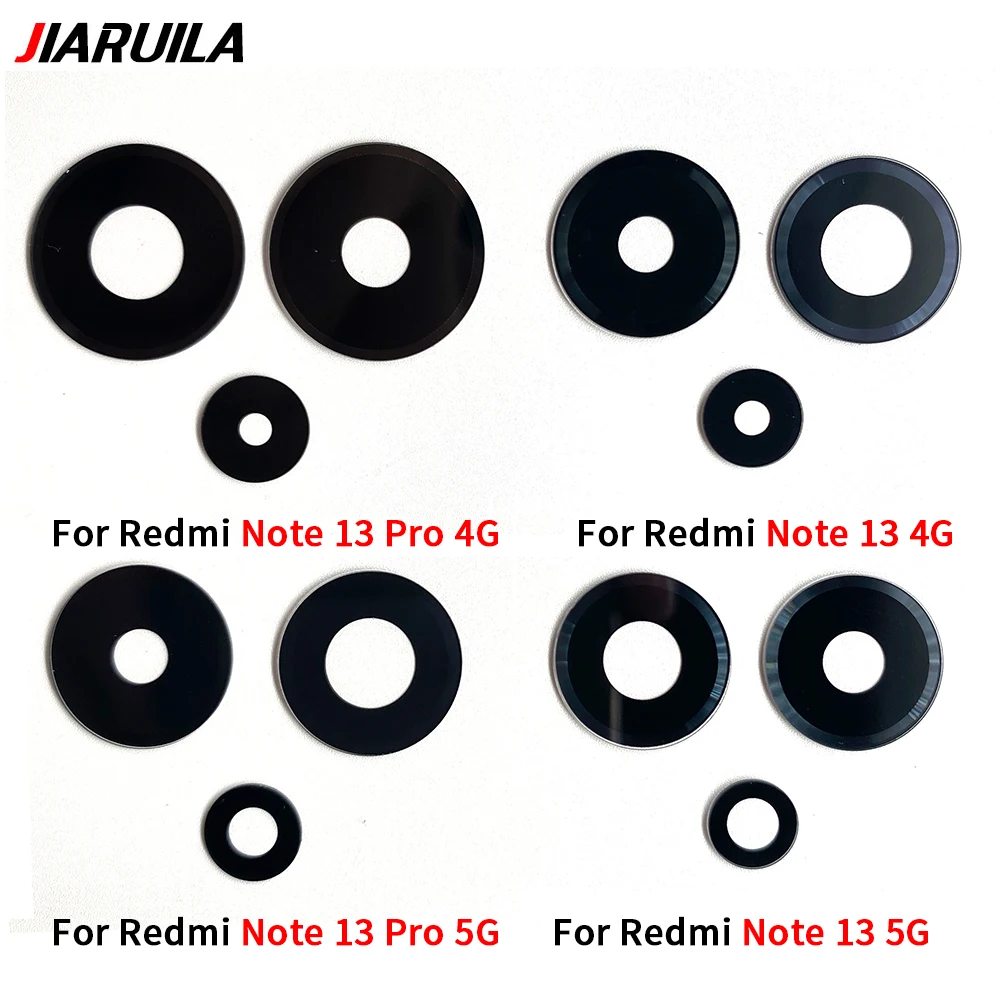 10 Pcs For Redmi Note 13 Pro 4G 5G Plus Back Camera Lens Rear Glass With Adhesive Stickerr Replacement