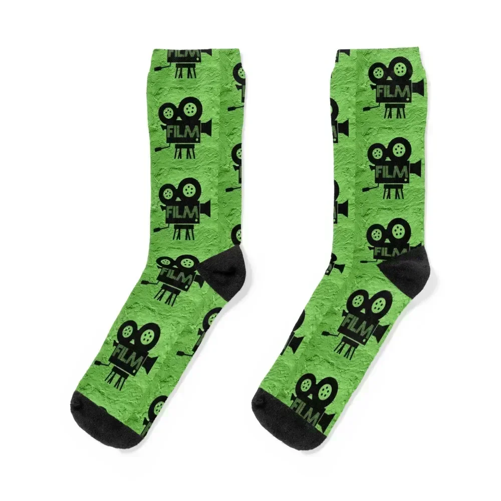 

Vintage Old Movies Cinema Camera Socks funny sock tennis happy Socks Female Men's