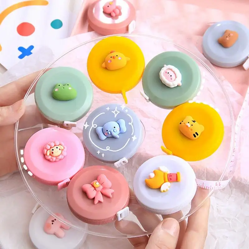 Tape Measure Retractable Body Measurement Tape Measuring Ruler Double Sided Portable Head Bust Waist Circumference Soft Ruler