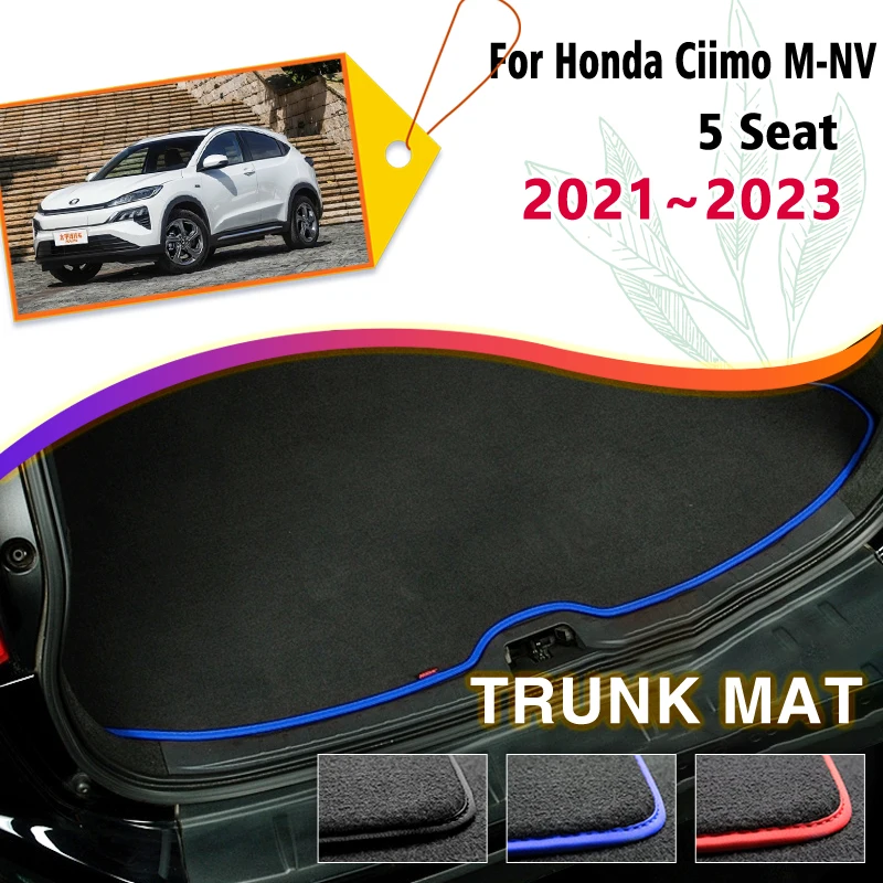 Car Rear Trunk Mats For Honda Ciimo M-NV MNV 2021~2023 Polyester Flannel Storage Pad Carpet Network On The Left Auto Accessories