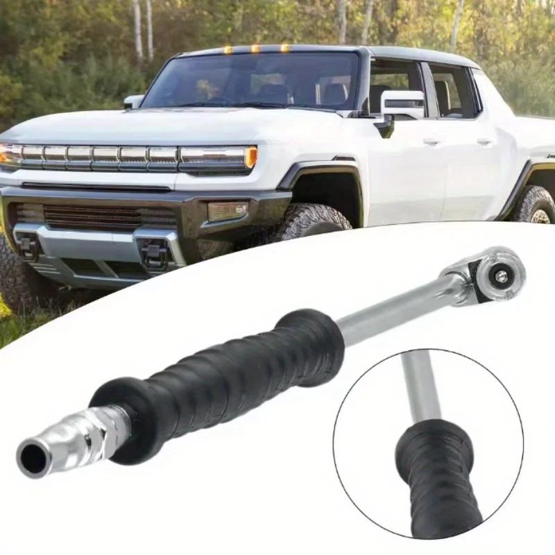 

Car Tire Inflator Lock On Air Chuck High Pressure Air Pump Nozzle Inflatable Dual-Head Chuck For Car Valve Tool