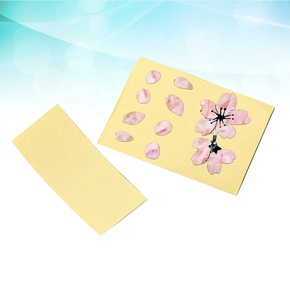 

Cherry Blossom Guitar Sticker Self Adhesive Floral Decal For Ukulele Bass Body Removable Reusable Petal Design Decoration Mini