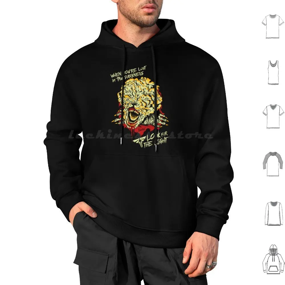 Clickers Hoodie cotton Long Sleeve The Last Of Us Ellie Tlou Joel Clickers Last Of Us Ellie Clicker Zombie Ellie And