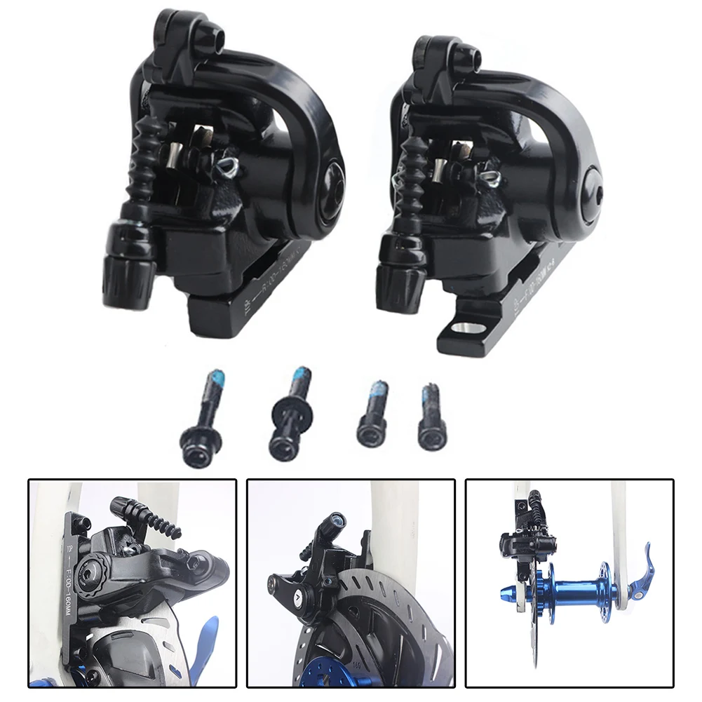/Mechanical /Disc /Brake Caliper Double Sided Drive Flat Mount 160mm Front 140mm Rear Adjustable Steel Black For Road Bike Cycli - view 4