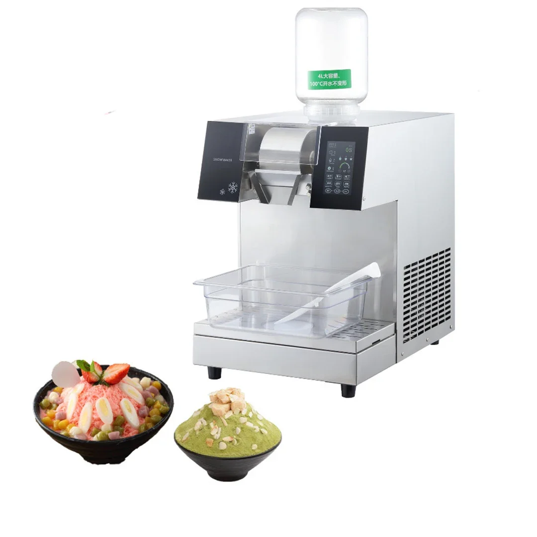 180kg/day intelligent Touch screen snowflake ice making machine bingsu shaved ice machine