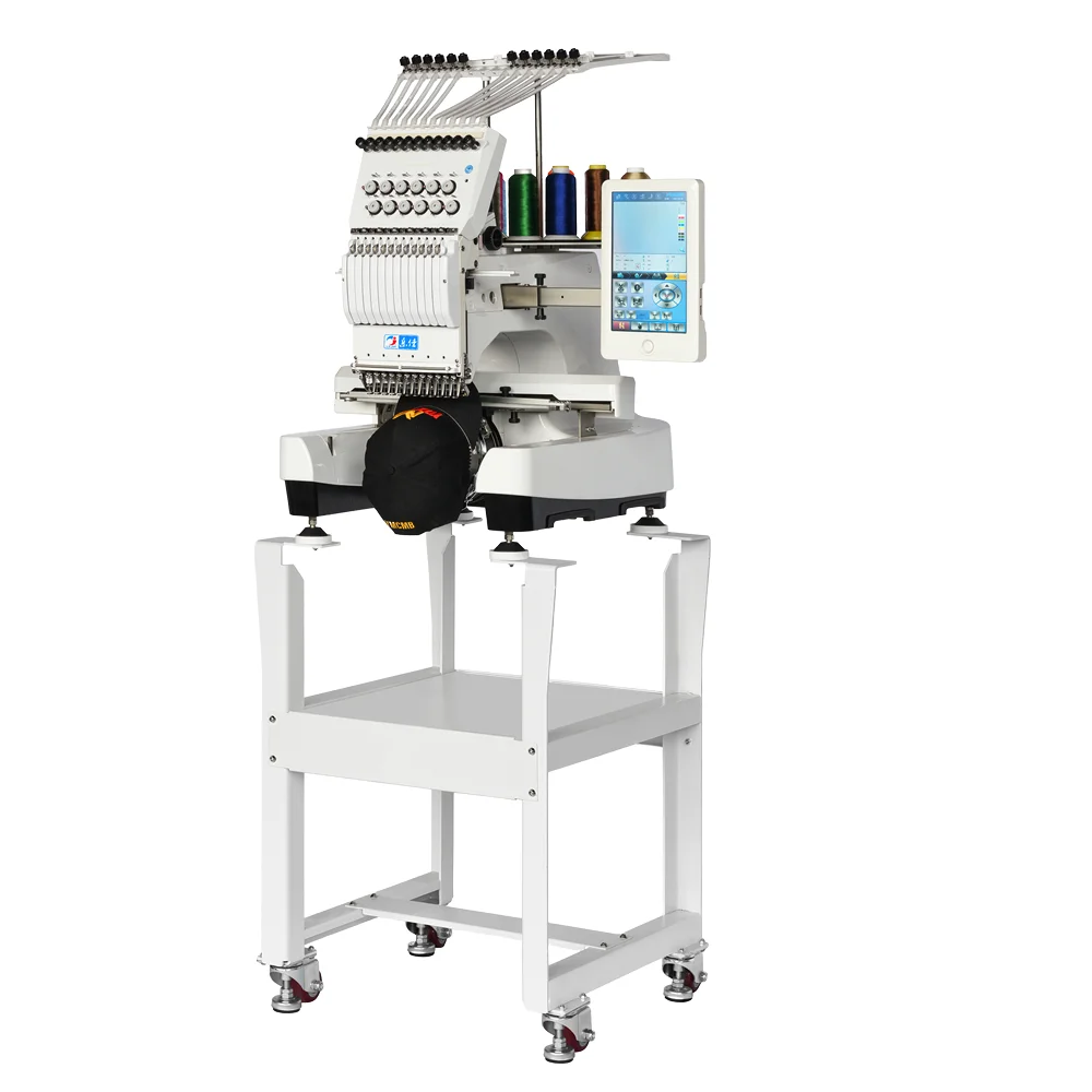 Embroidery Machine LEJIA Single Head Flat Computerized New Condition With Custom Size Worktable For Embroidery Machine