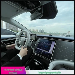 Car Screen Protector For Mercedes-Benz EQE 2022 2023 GPS Navigation Tempered Glass Screen Protective Film Interior Accessories