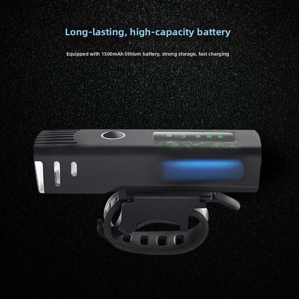 مصباح أمامي للدراجة قابل لإعادة الشحن عبر USB، مستشعر ذكي للضوء، سهل التركيب، أضواء الدراجة الأمامية المضادة لرذاذ الماء