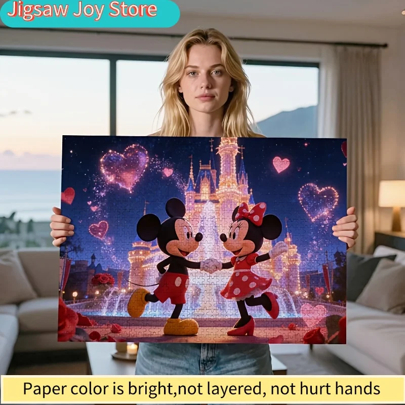 

2D-пазл, 1000 деталей, Дисней, Микки Маус, официальная лицензия, волшебные фейерверки и водные аттракционы с замком, головоломка, Ch