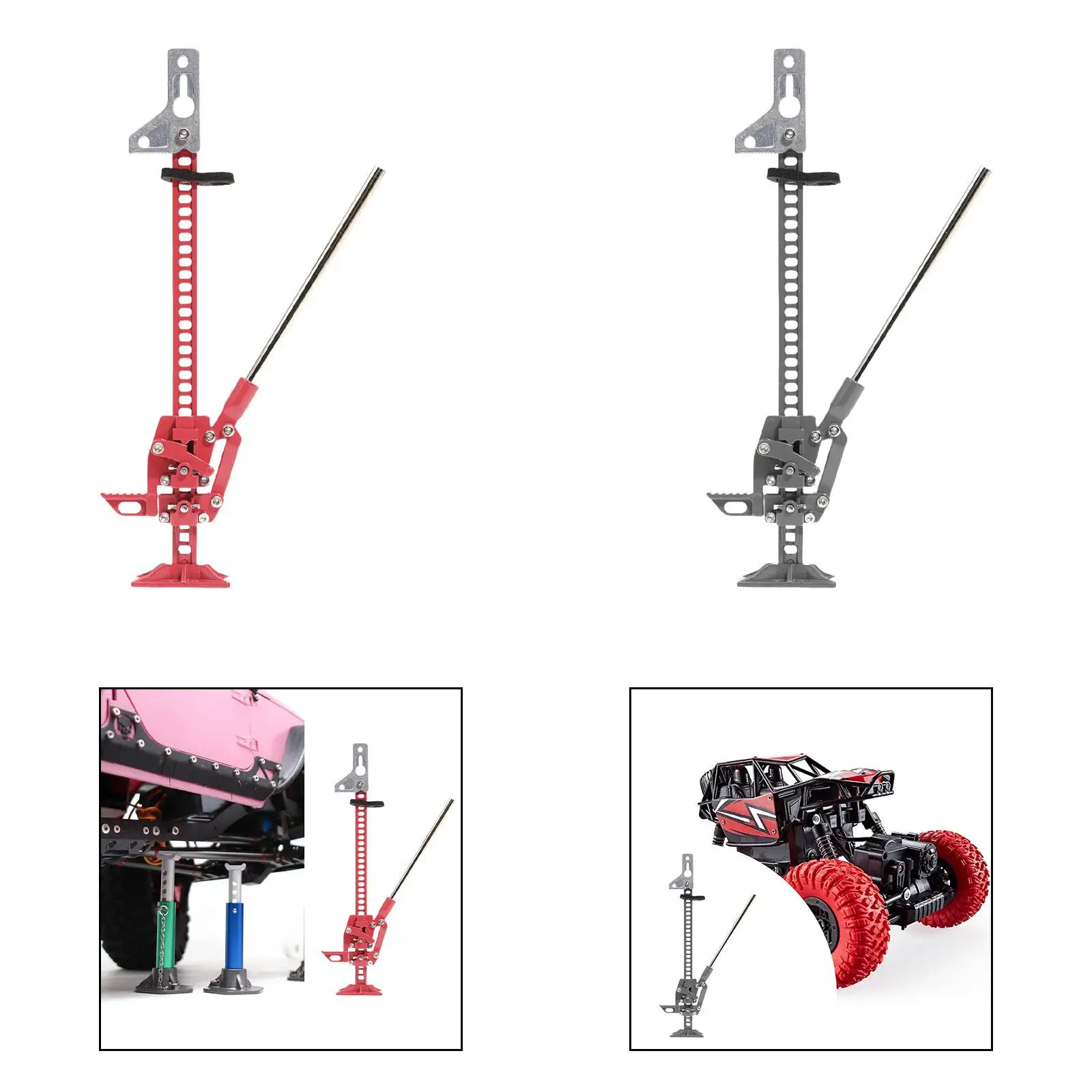 1:10 Scale Life Lifting Jack, Easy to Use Simulation Decoration Aluminum