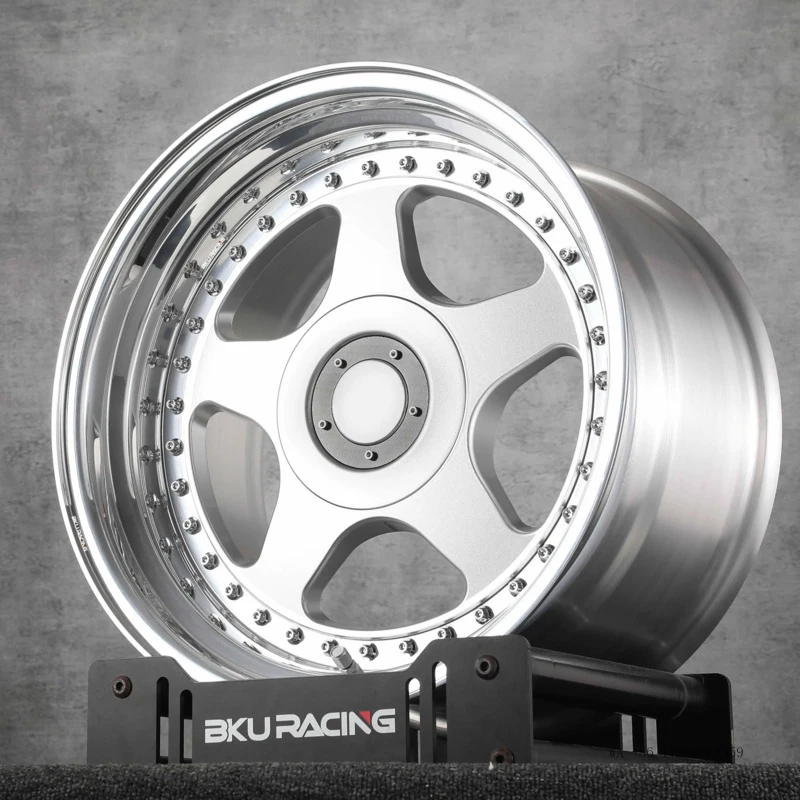 3 Piece Forged 5x120 4x100 Wheels 16 17 18 19 Inch Rims Alloy Polished Wheel Rim for BMW M5 E30 M3 E34 E36 E28 E46 E90 F30 view 2