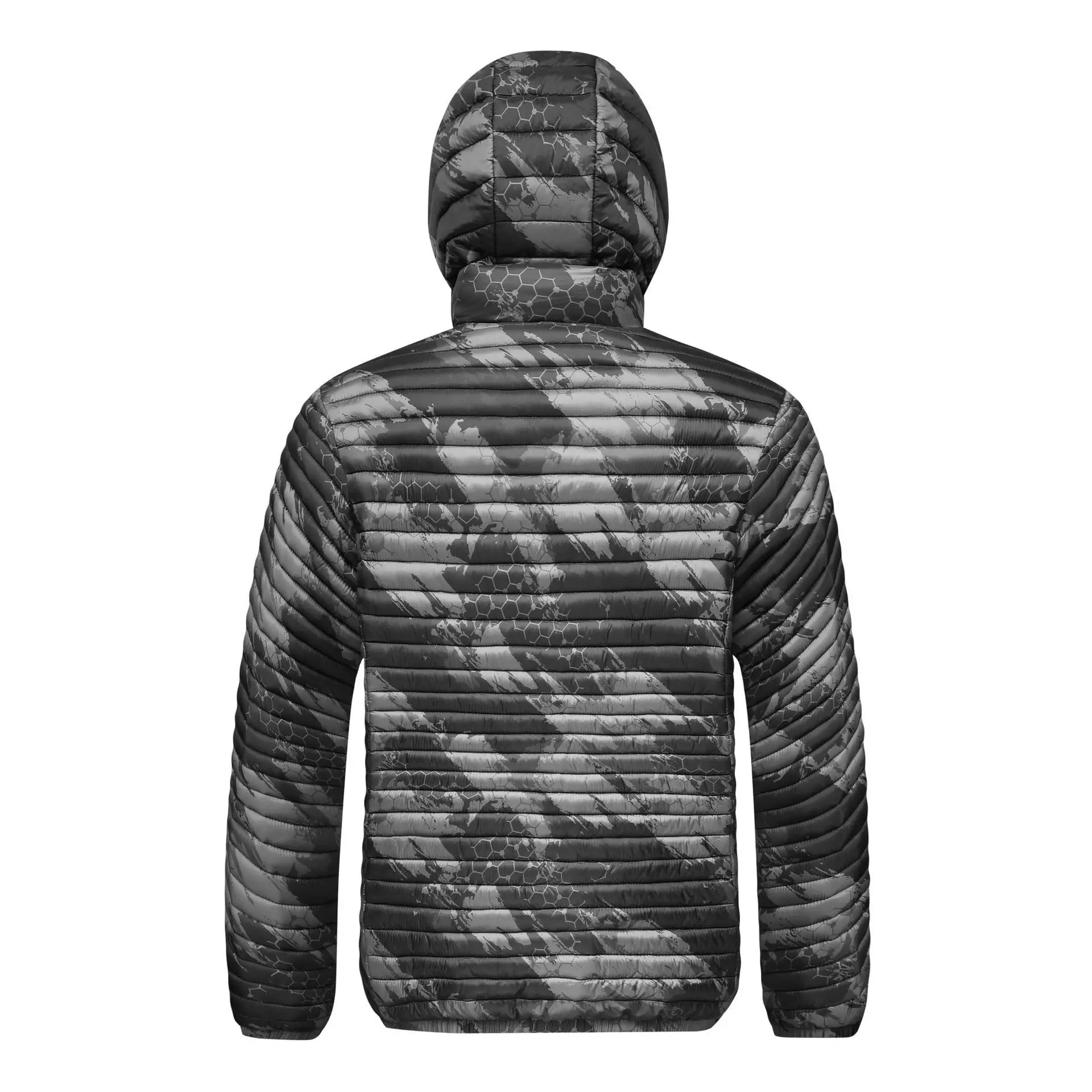 Man Winter Coat Thicken Drawing Printed Detachable Hooded Male Down Jacket Stand Collar Long Sleeve Versatile Men Outerwear