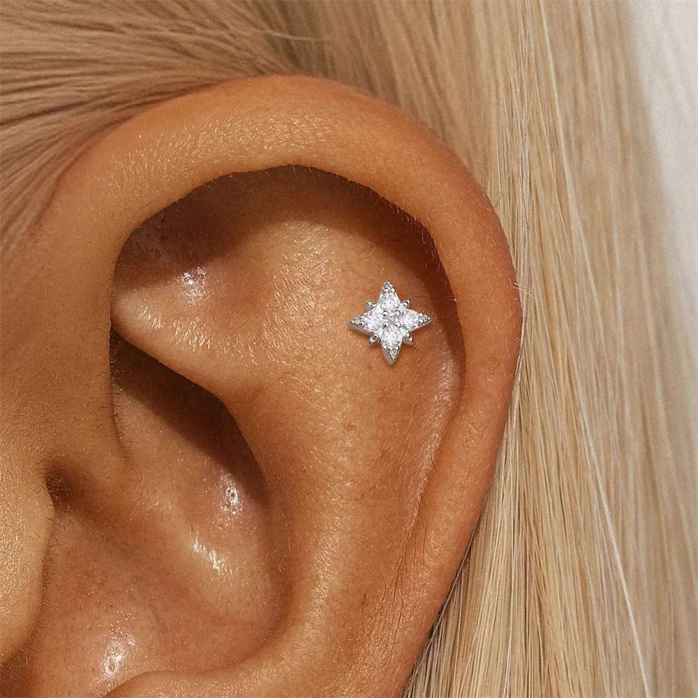 Aide 6/7/8/9mm 1pc Funkelnde Moissanit Ohrringe 925 Sterling Silber Klassische Glänzende Kreis Creolen für Frauen Edlen Schmuck – Detail 18