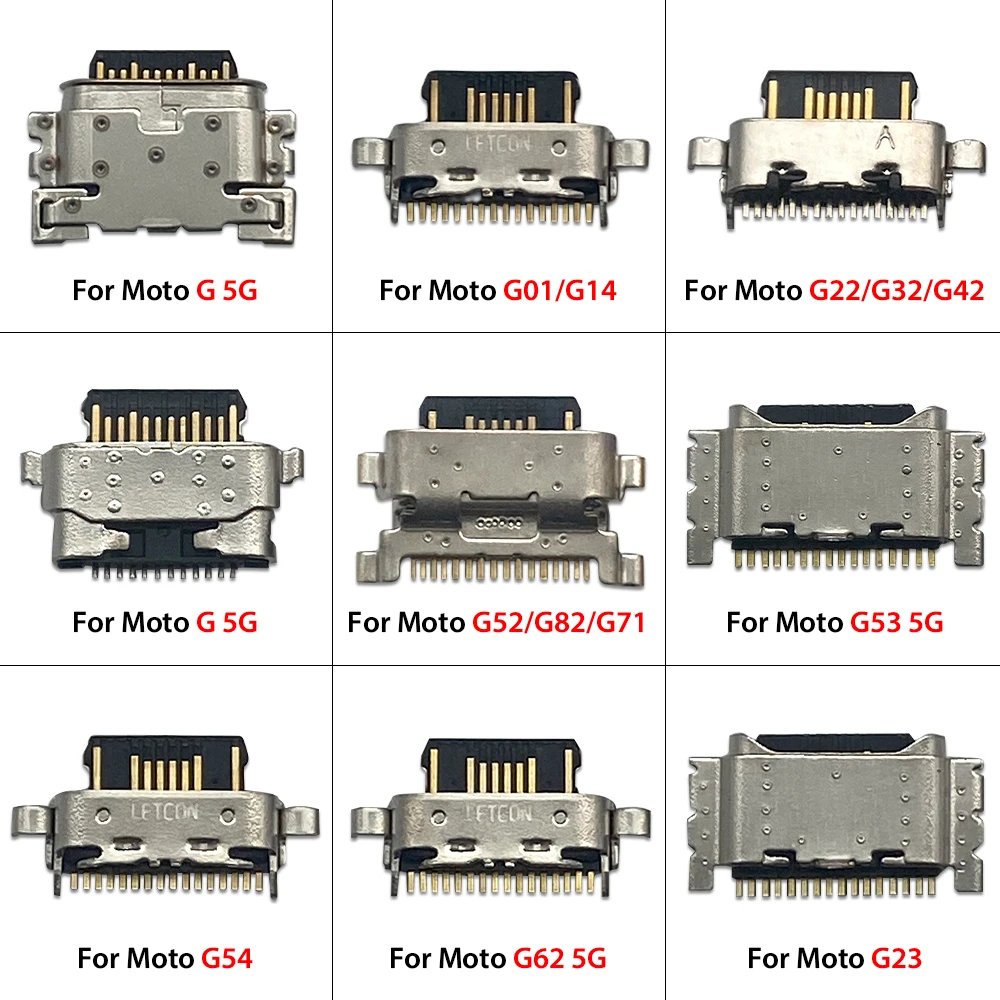 

20 шт. USB-разъем для зарядки, разъем для зарядки, разъем для Moto G 5G G04-G14 G22-G32-G42 G41 G52-G82-G71 G53 5G G54