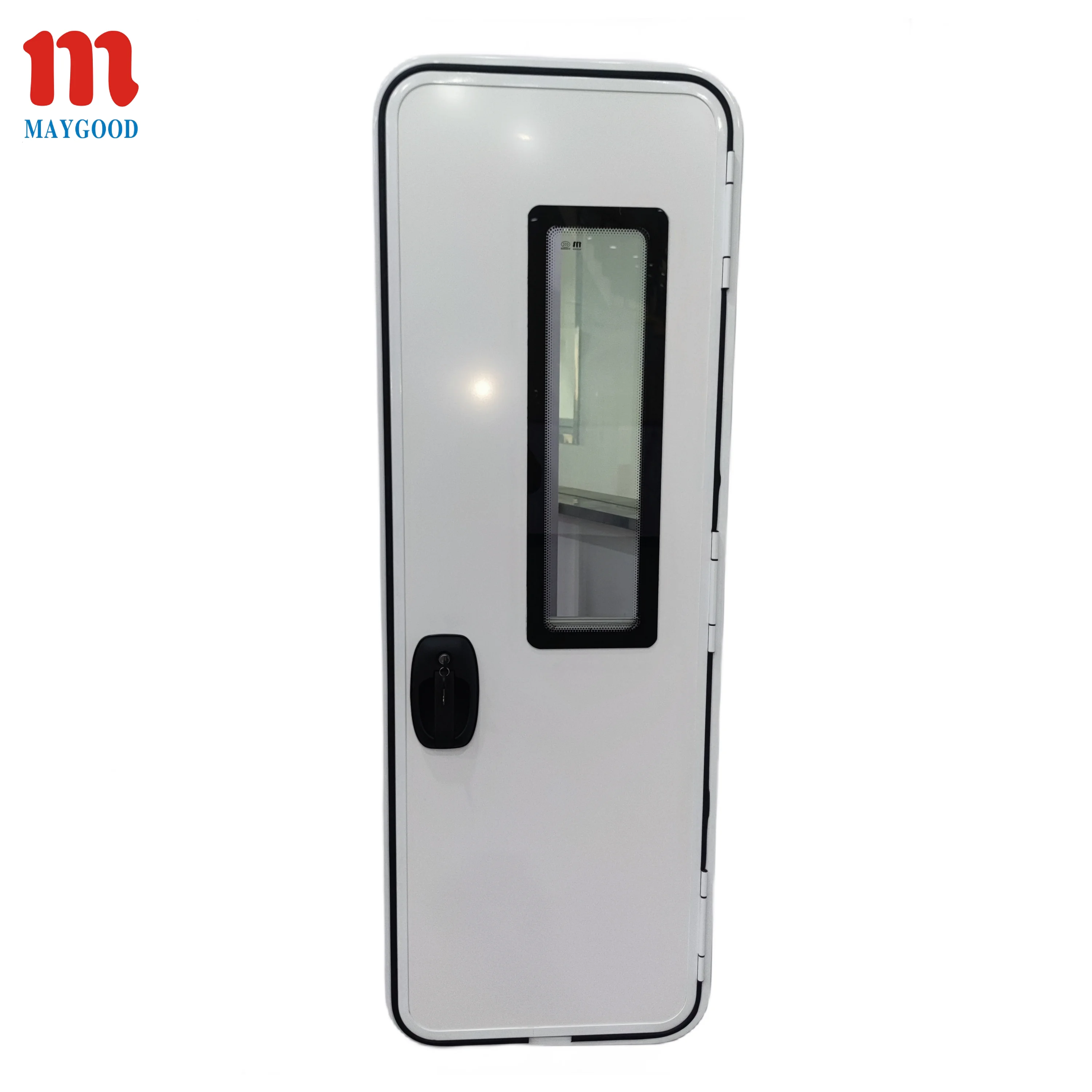 620x1850mm Aluminum Alloy RV Entry Door with 180° Max Opening Angle for Trailer Car Custom Sizes