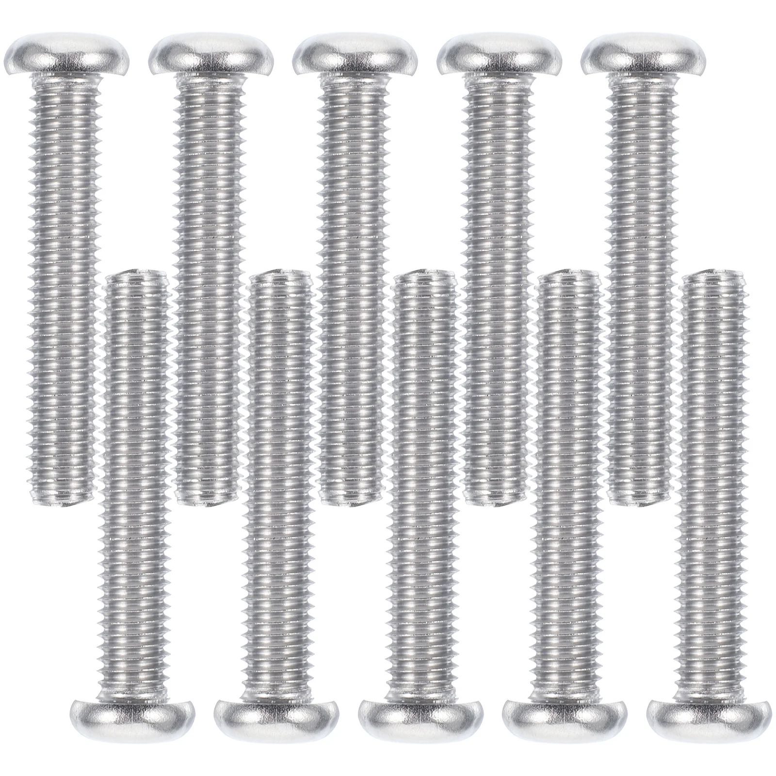 

10Pcs Mount Screws Kit Cross Head Pan Head Stainless Steel M8x45mm Rust Resistant Reliable for Shelves Lamps Mirrors