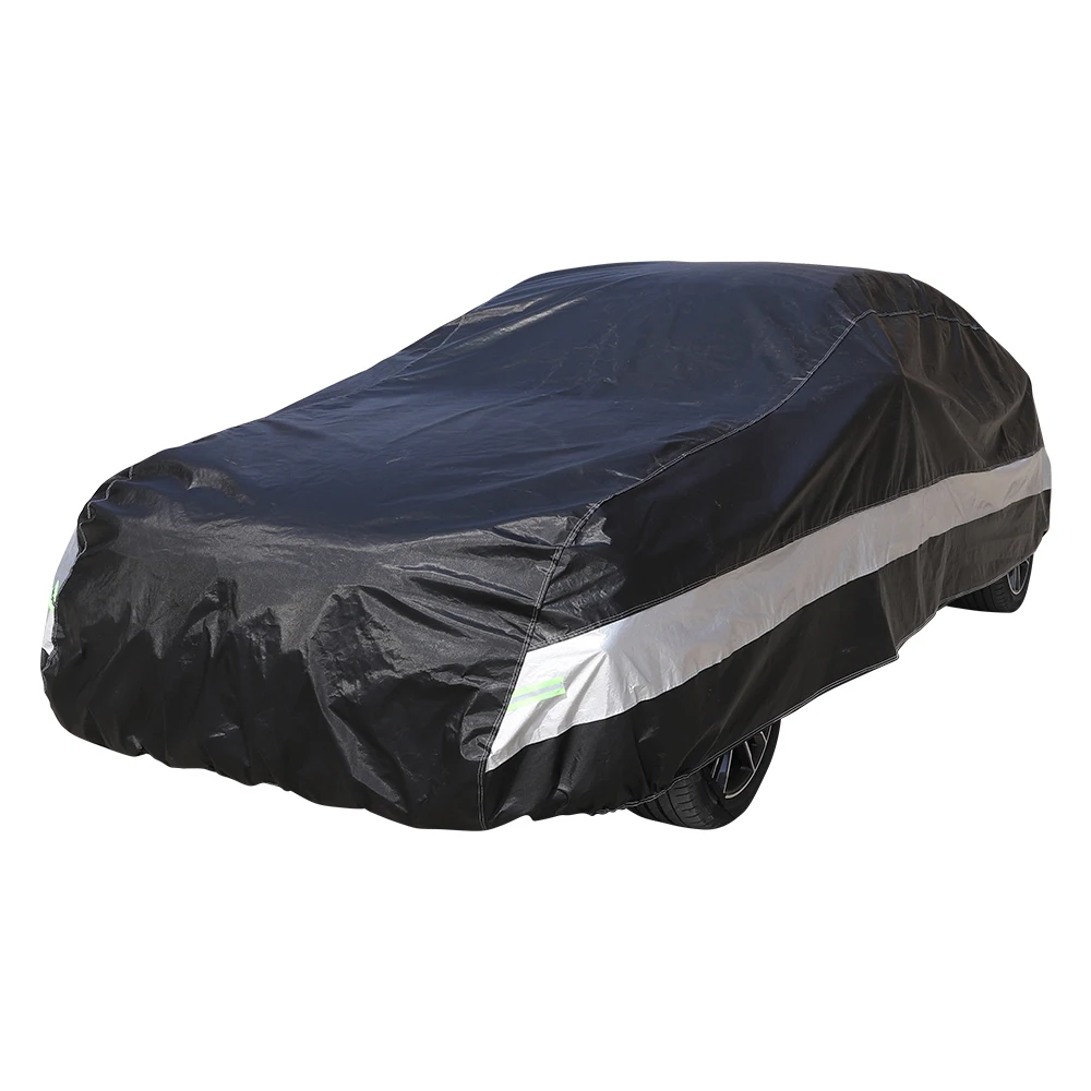 

Car Covers for Automobiles All Weather Waterproof Earless Dupont Oxford Black and Silver