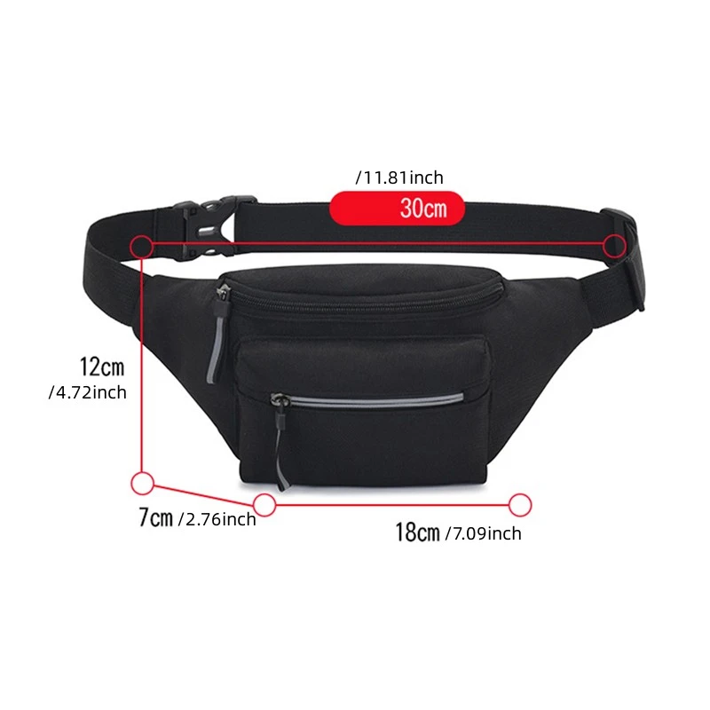 Men Waterproof Belt Bag Fashion Chest Pack Male Waterproof Waist Bag Outdoor Sports Fanny Pack Men's Travel Shoulder Bags