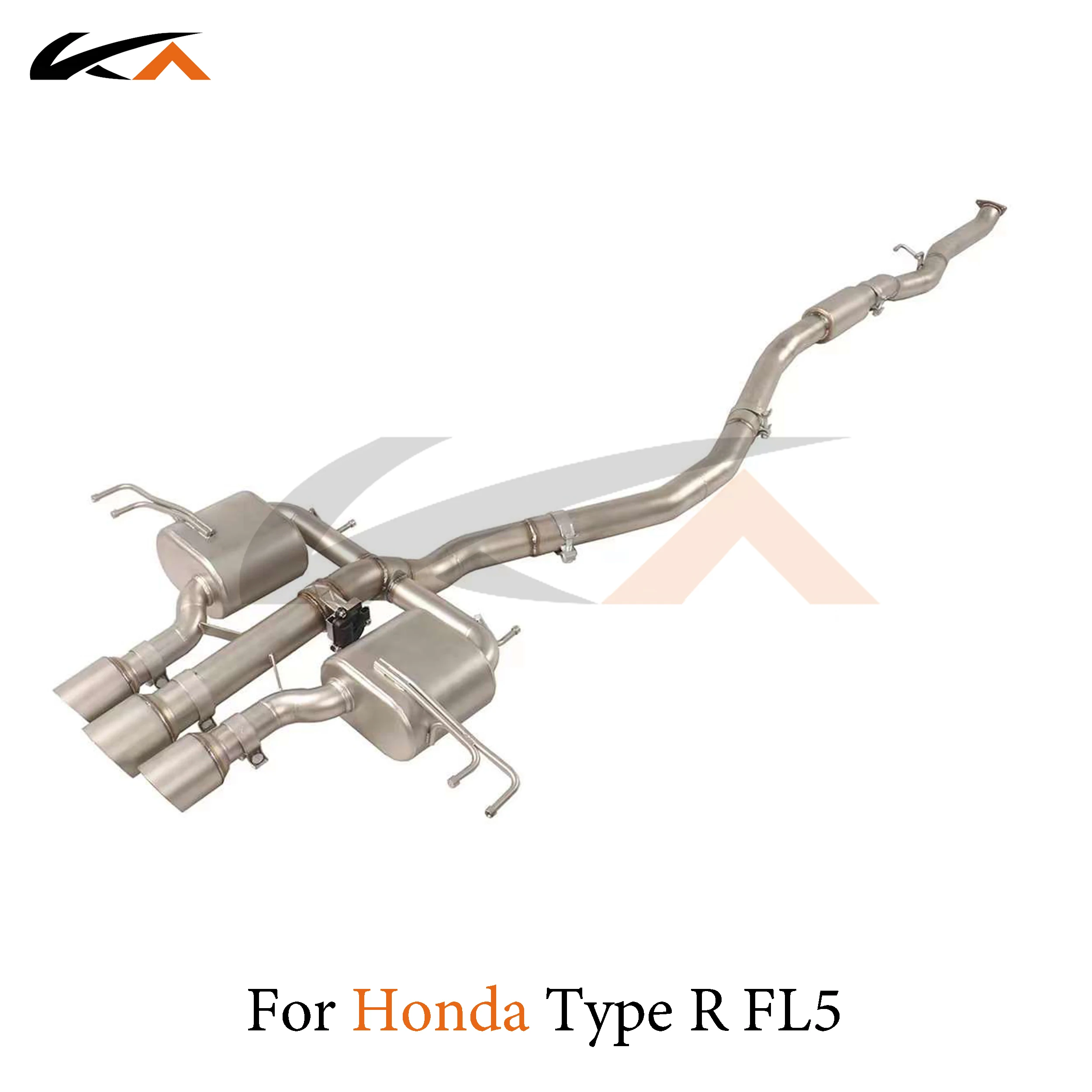 KA Tuning exhaust system stainless catback for Honda Type-R FL5 2.0T rear section performance muffler valve