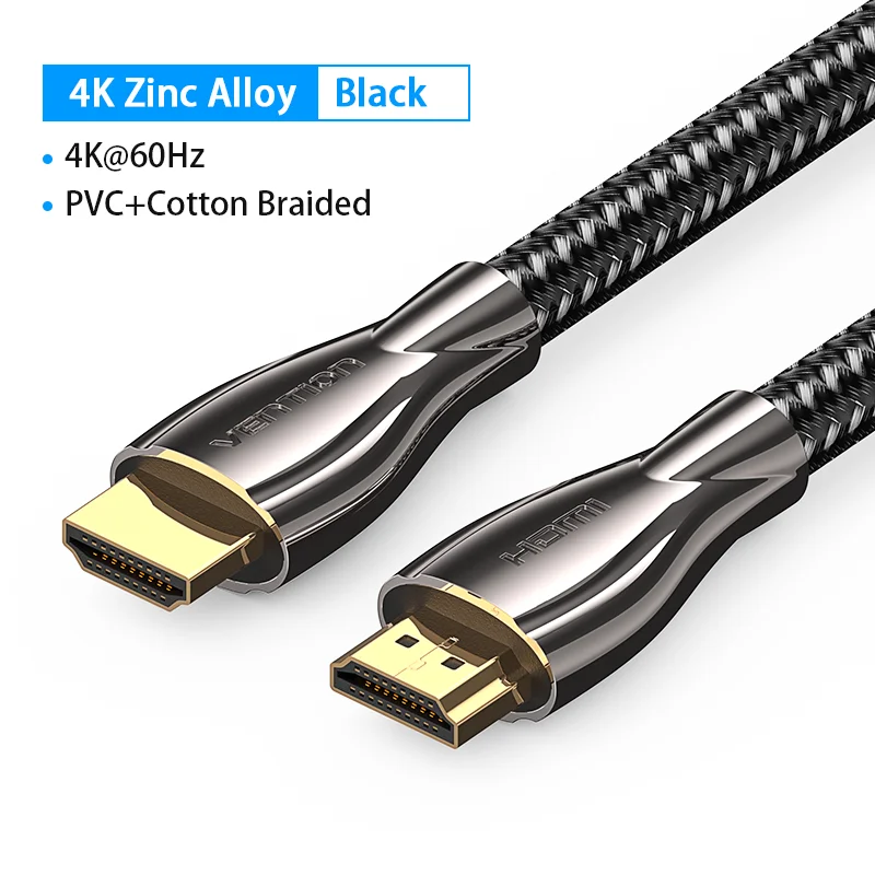 Vention 4K Hdmi-Compatibele Kabel Hdmi 2.0 Cabo Voor Ps5 4 Xiaomi Mi Box Tv Splitter Schakelaar Audio Kabel Voor 4K Tv Video Koord Hdmi