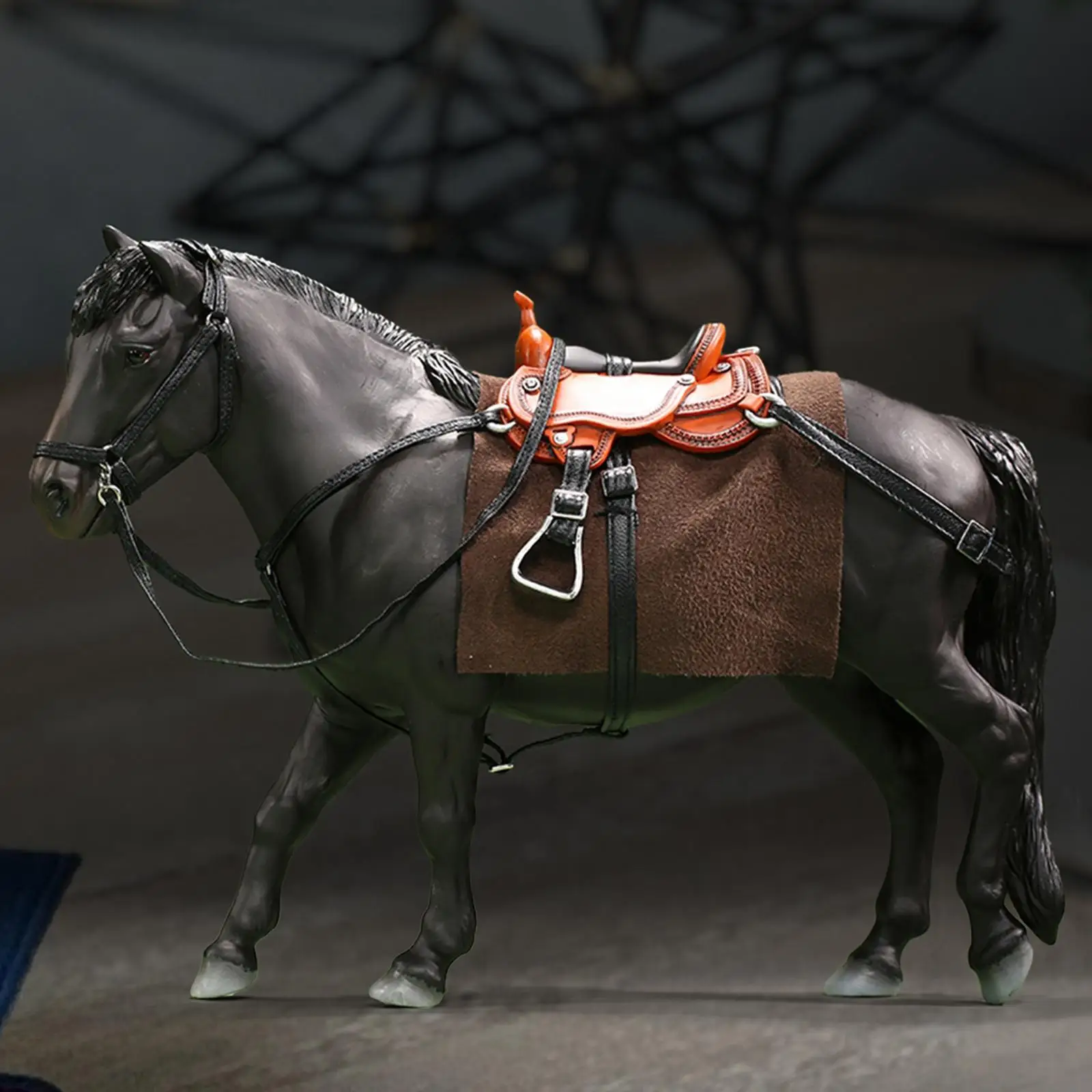 1/12 スケール馬フィギュア馬のおもちゃ 6 インチフィギュアジオラマアクセサリー用