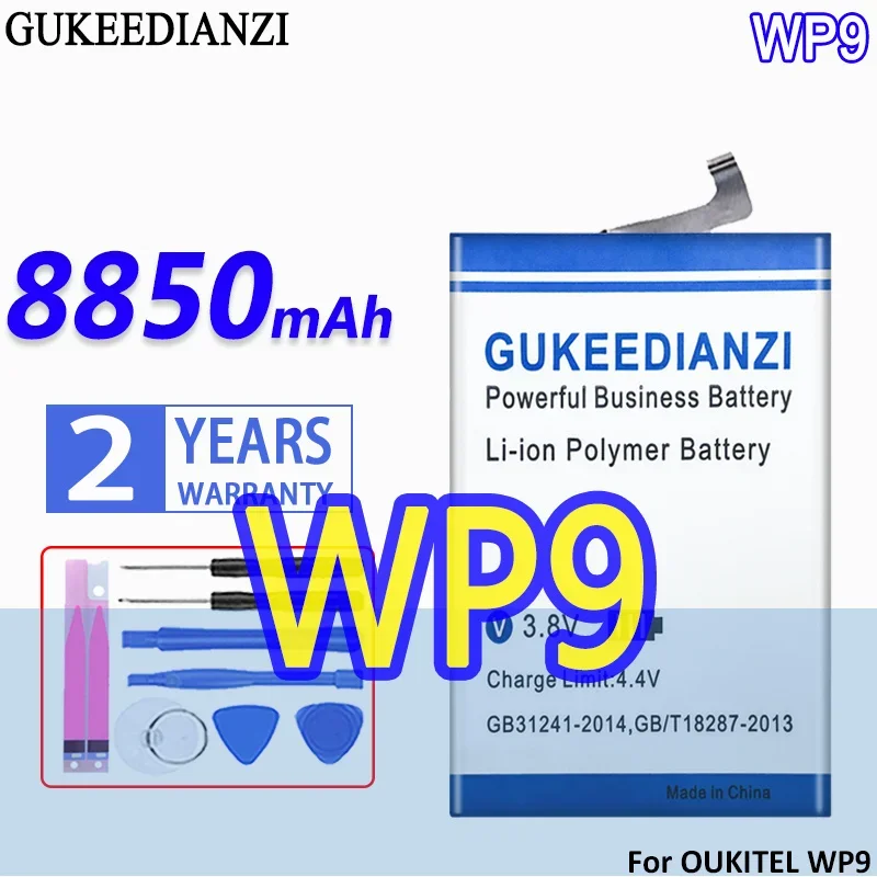 

High Capacity GUKEEDIANZI Battery WP 9 8850mAh For OUKITEL WP9