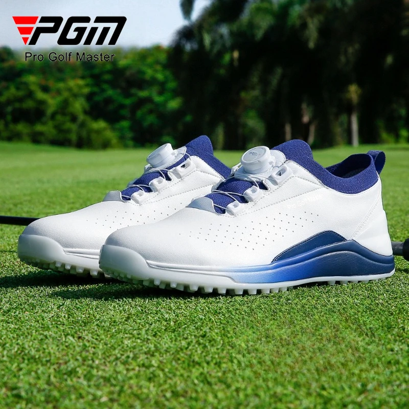 

PGM Men Golf Sneakers Waterproof and Anti Slip Quick Lacing Casual Sports Shoes XZ300