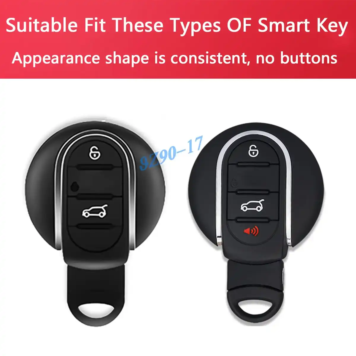 Clear Transparent Black TPU Car Smart Key Cover Case For Mini Cooper S One Countryman Clubman F54 F55 F56 F57 F60 2017-2022 2023