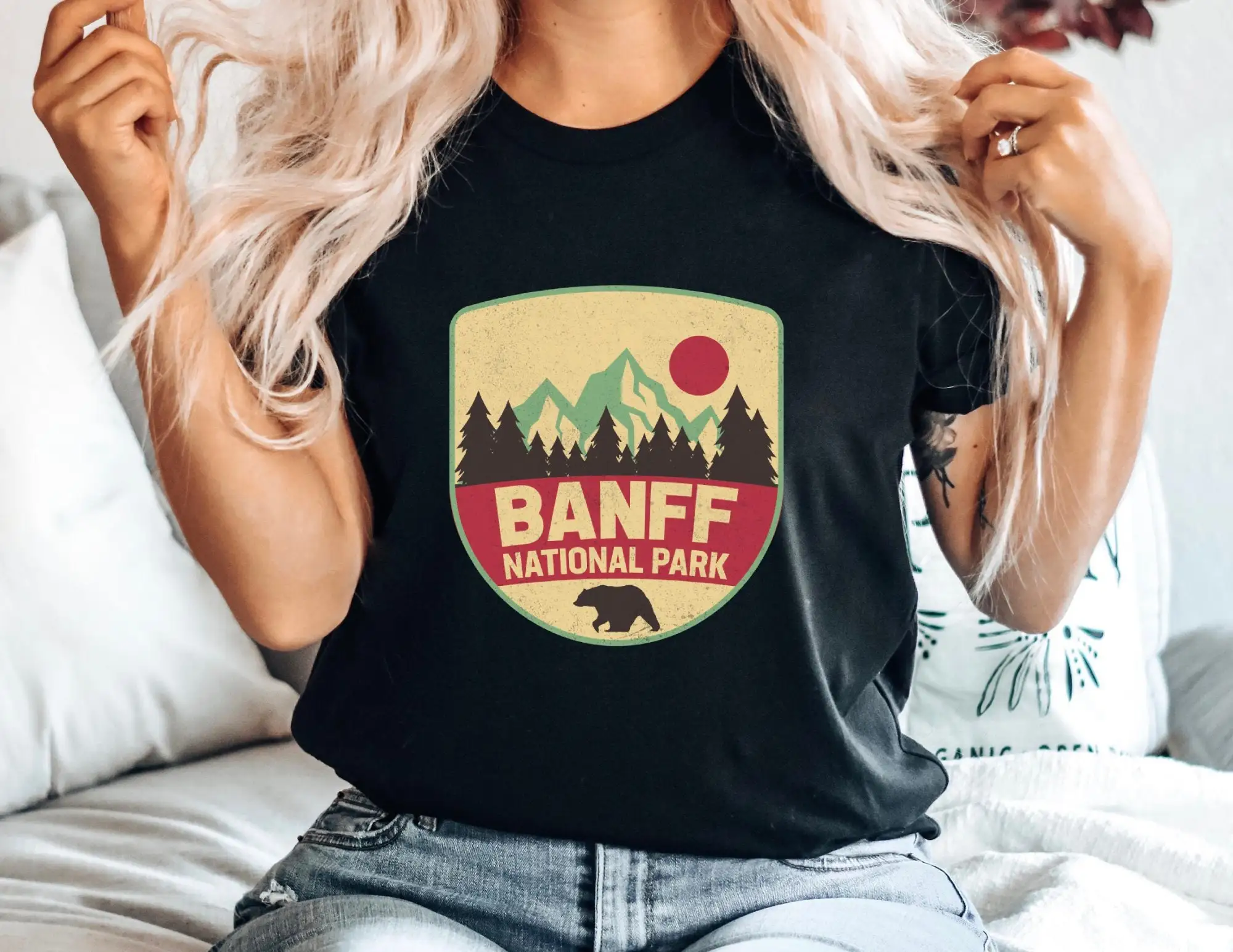 National Park T Shirt Banff Souvenir Canada Nature Forest Outdoor Adventure