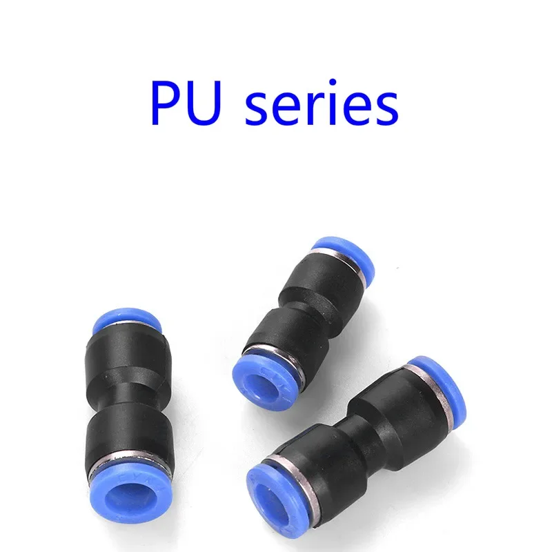 Pu Pneumatic Joint Plastic Joint 4mm 6mm 8mm 10mm for Gas Water Hose Straight Through Gas Quick Connection