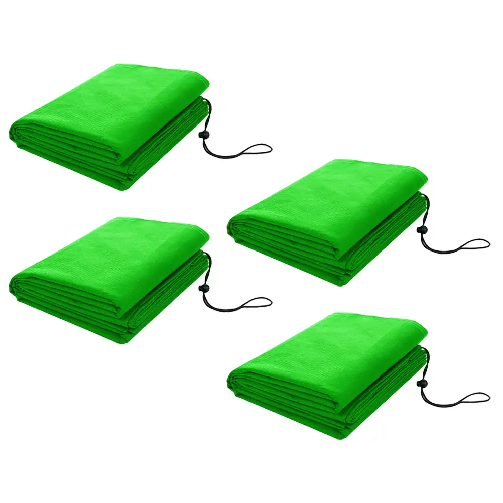 

4pcs Frost Bags For Outdoor Plants Frost Protection Covers Non woven Fabric 80x60cm Green Shrink Buckle Winter Outdoor Plant