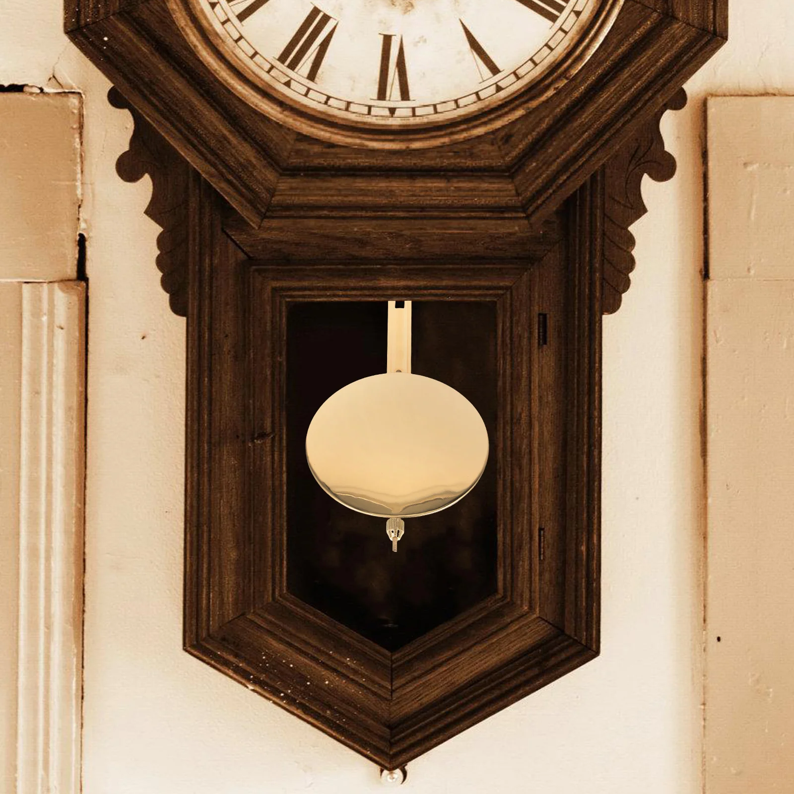 

Retro Clock Pendulum 15cm Metal Wall Clock Parts Replacement Vintage Pendulums for DIY Clocks Accessories Swing Movement