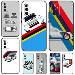 T16 Retro Rally Car Cover For Samsung Galaxy A53 A33 A23 A52 A32 A22 A12 A51 A71 A15 A25 A13 A14 A34 A54 Case