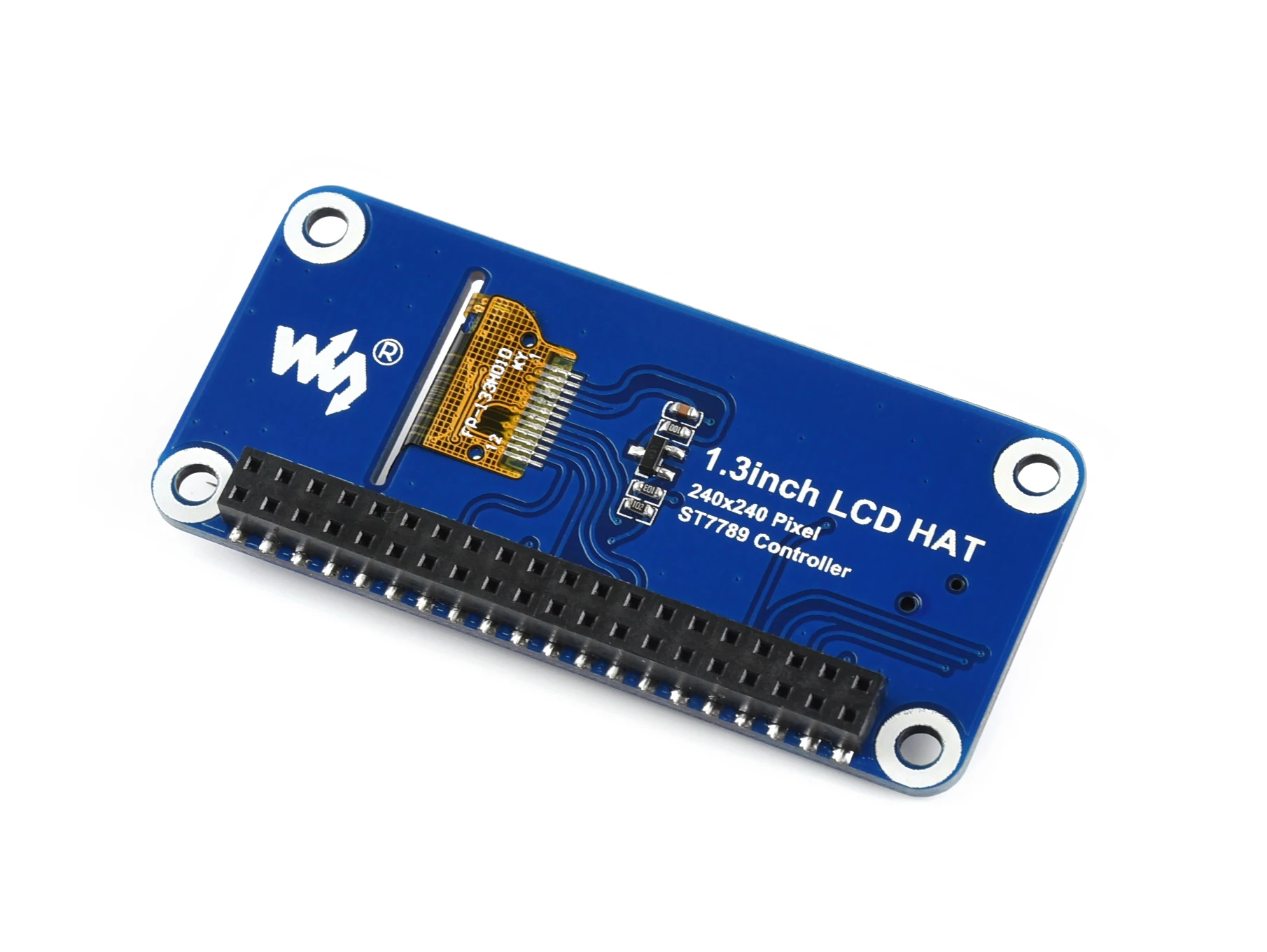 Picture 5: Waveshare 1.3inch IPS LCD display HAT for Raspberry Pi, 240x240 pixels SPI interface for Raspberry Pi Zero/Zero W/3B/3B+/4/5