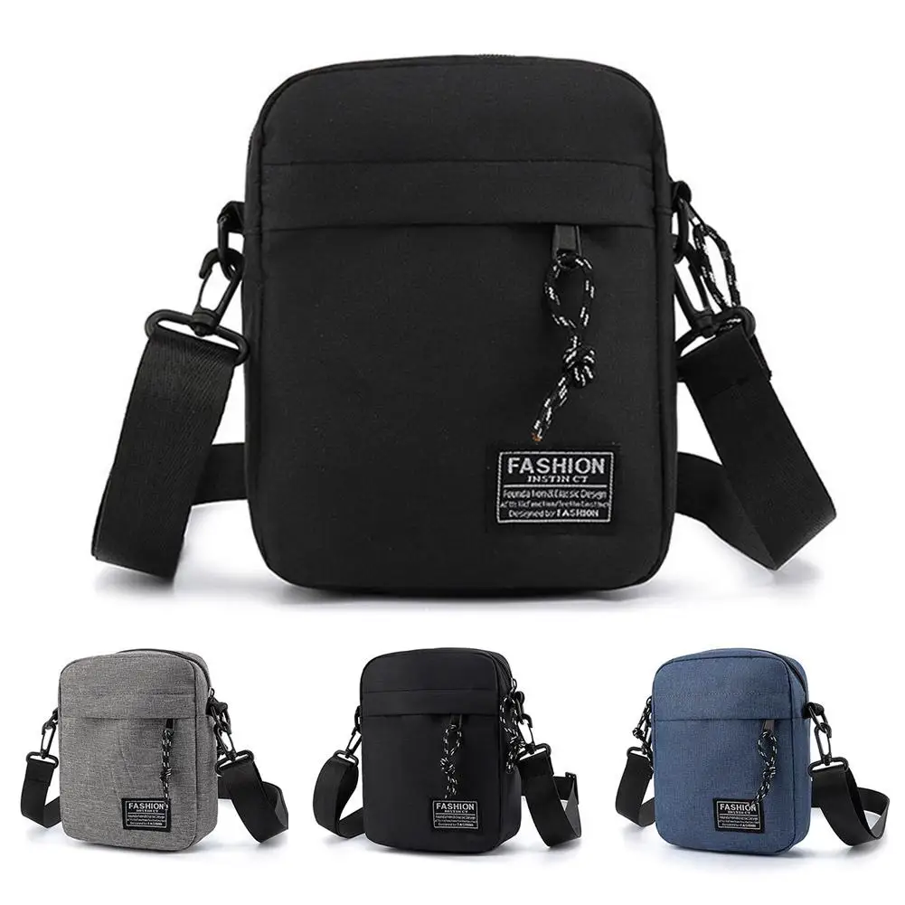 Multifunctional, Stylish, Lightweight and Mini Crossbody/Shoulder Bag for Men - Canvas Phone Bag, Casual Sports Small Square Bag