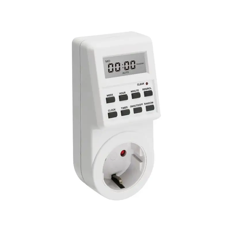 Elektronische Digitale Tijdschakelaar Socket EU/UK/US/AUPlug 24-uurs Cyclische Kookwekker Outlet Programmeerbare Timing Socket