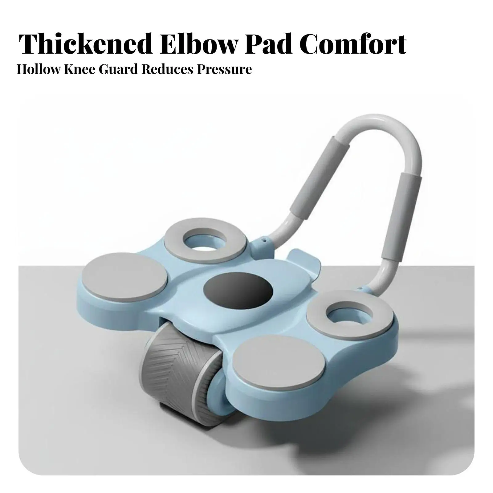 Automatic Return Abdominal Exerciser with Elbow Pads for Core Stability Training Full Body Workout Fitness Roller at Home