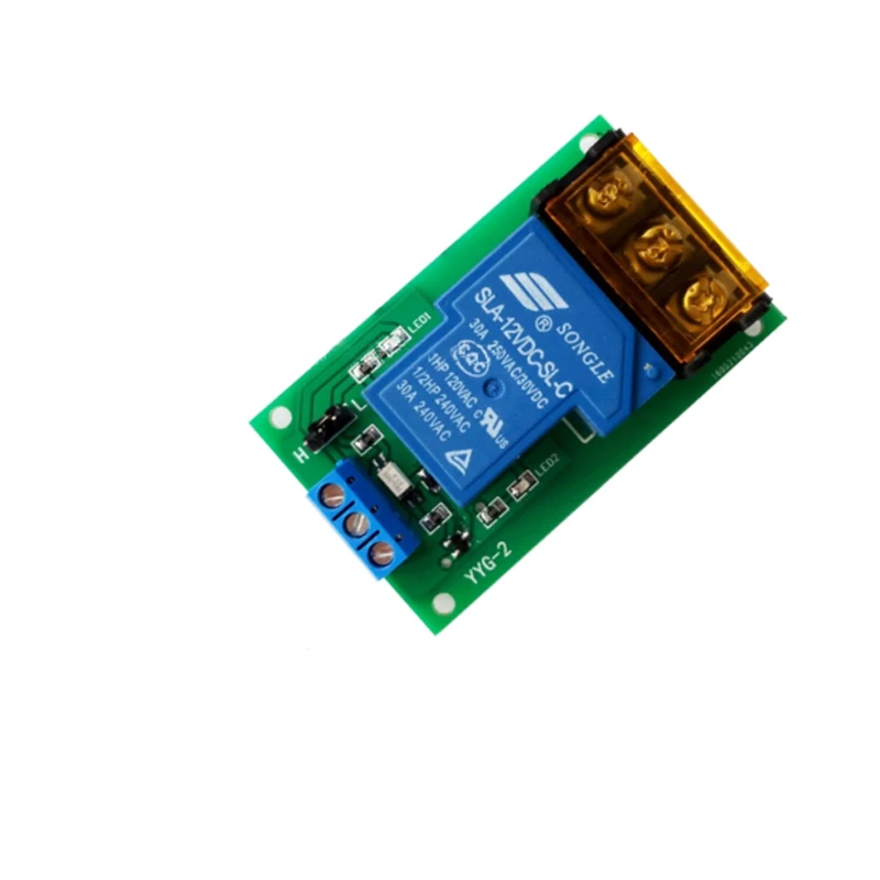 YYG-2 high-power intermediate relay module optocoupler isolation high and low level jog trigger 5V1V24V