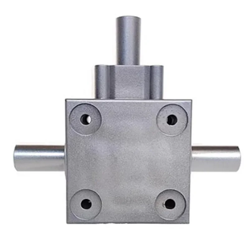 T Type Triple Output Shaft 2.5 Module 16 Teeth 90 Degree Reversing Gearbox Mini Right Angle Reversing Transmission Reducer