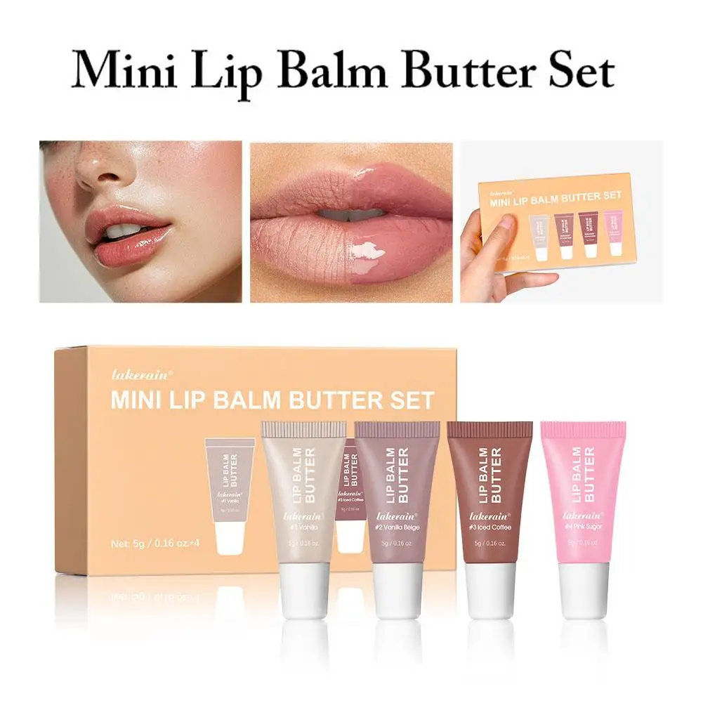 4 ชิ้น/เซ็ตฤดูร้อน Fridays Lip Balm Moisturizing Smooth Soft LIPS เครื่องสําอางน้ําตาลวานิลลา Beige Sweet Mint แต่งหน้า Lip Care