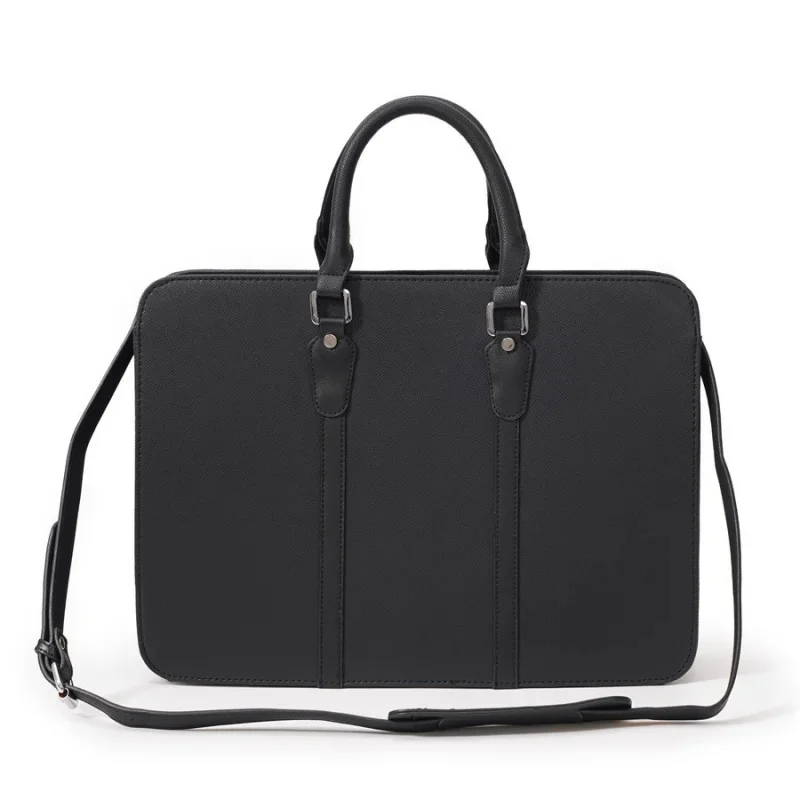 High Quality Business Men Briefcase Korean Style Leather Handbag Casual Shoulder Male Laptop File Bag