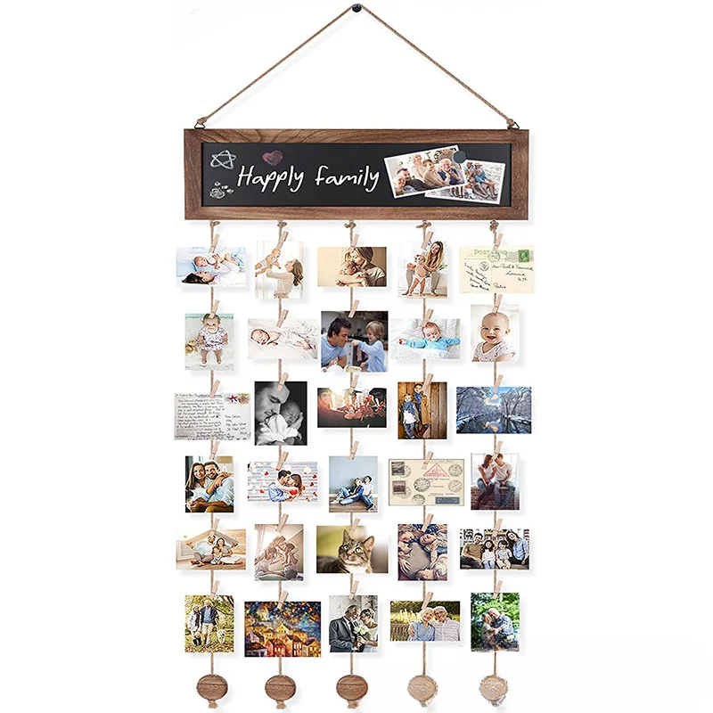 Wooden Wall Clips Photo Decorations Hanging Wooden Wedding Supplies Photo Clips Crafts Hangings