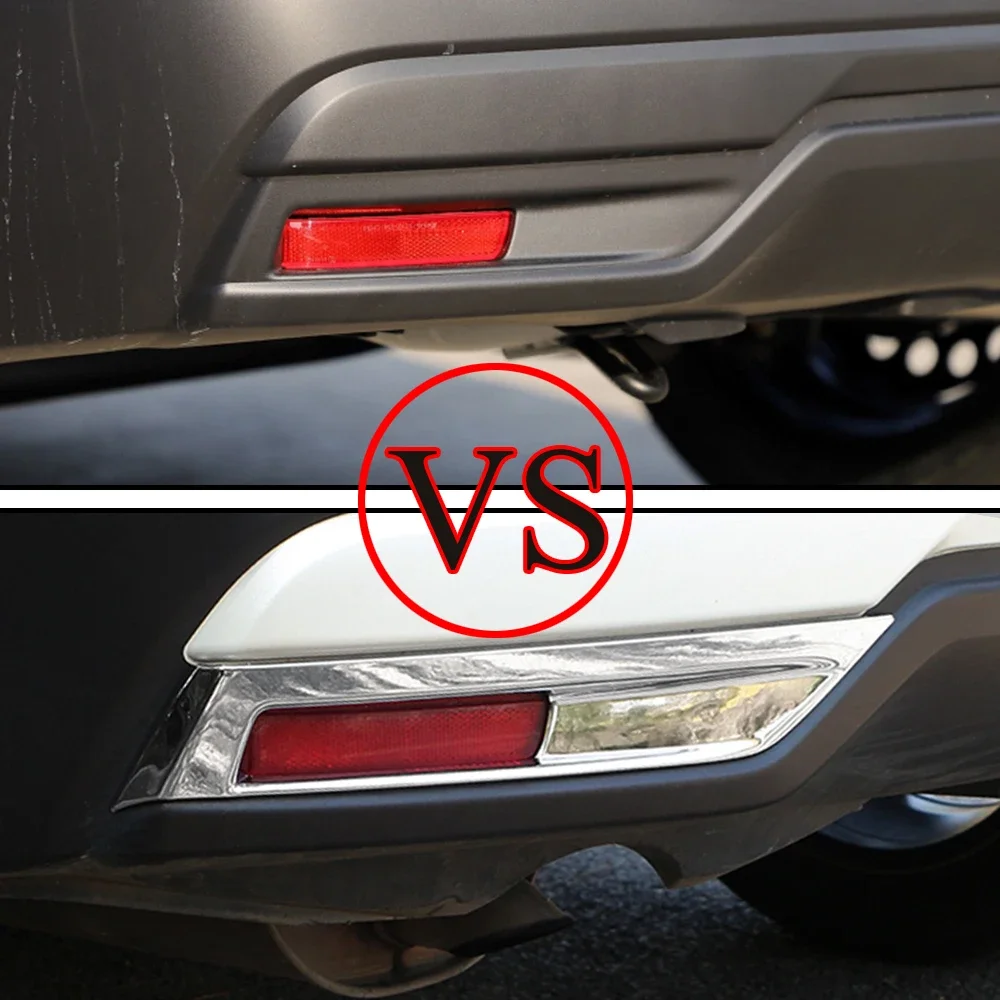 

For Nissan Kicks 2017 - 2023 Rear Fog Light Frame Cover Back Foglight Fog Lamp Cover Decoration Sticker Trim Inner Accessories